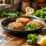 Easy Salmon patties with flour