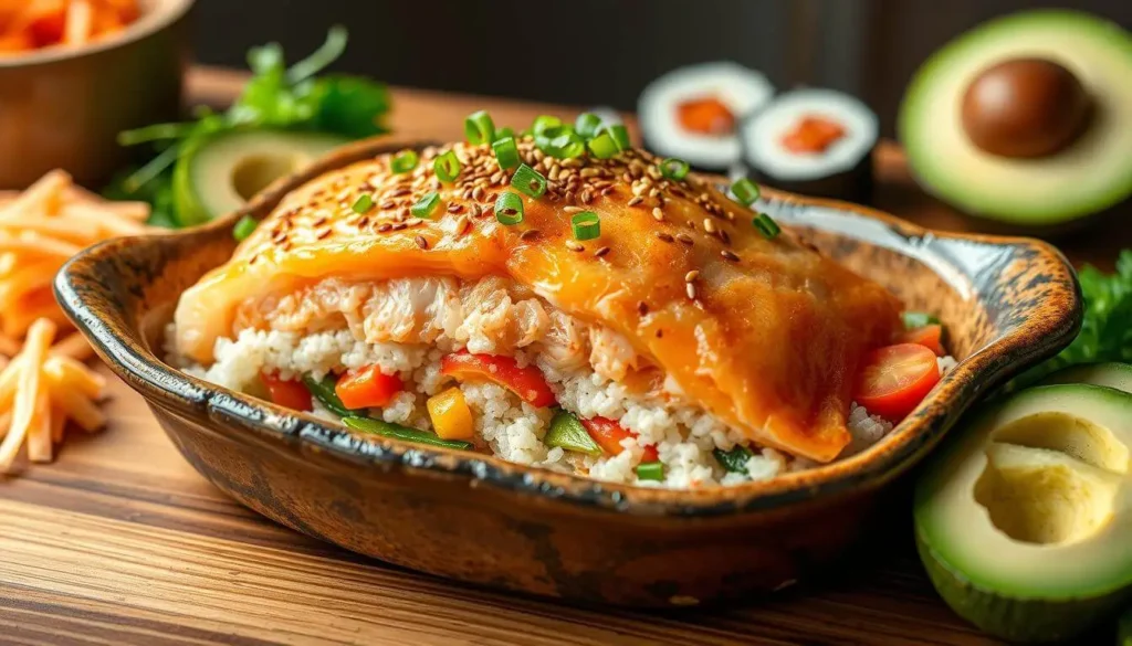 sushi salmon bake