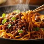mongolian ground beef noodles1