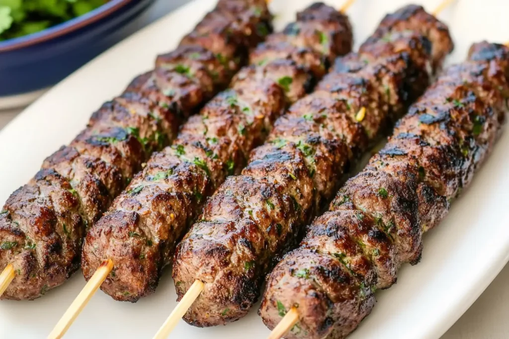 Kafta Kebabs dish