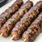 Kafta Kebabs dish